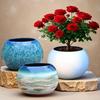 Extra Large Ceramic Pottery Flower Pot for Indoor Green Plants, Coarse Pot Ideal for Monstera and Other Large Plants