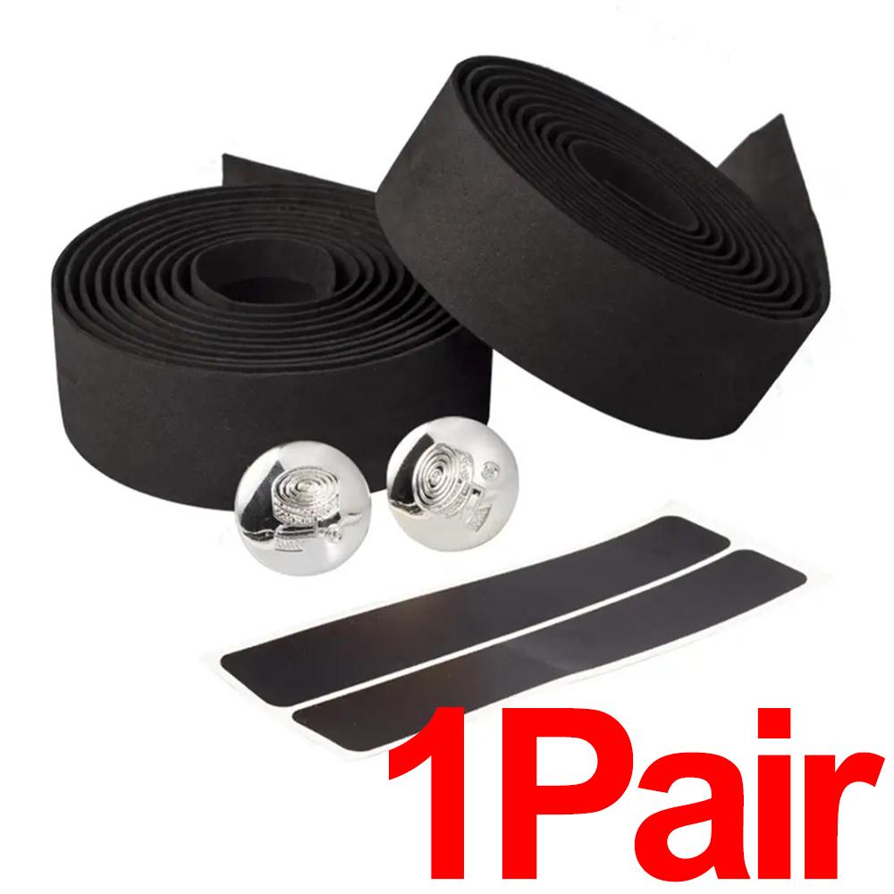 Bicycle Handlebar Tape Road Bike Anti Slip PU Grip Handlebar Wrap Colorful Fixie Bike Tape Carbon Fiber Pattern Comfortable