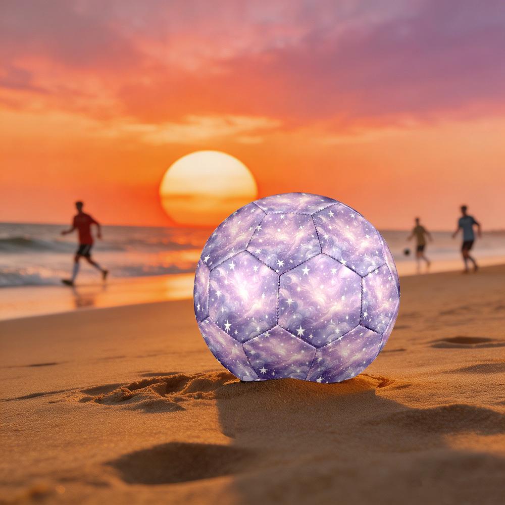 1pc Cosmic Starry Sky Theme Soccer Ball Football, Size 5, Lightweight PVC, Outdoor Training Soccer Ball,Gift j6142 Size 5