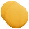 Seat Cushion 2 Pcs Light Yellow Ø50 X 19 Cm Cord Fabric