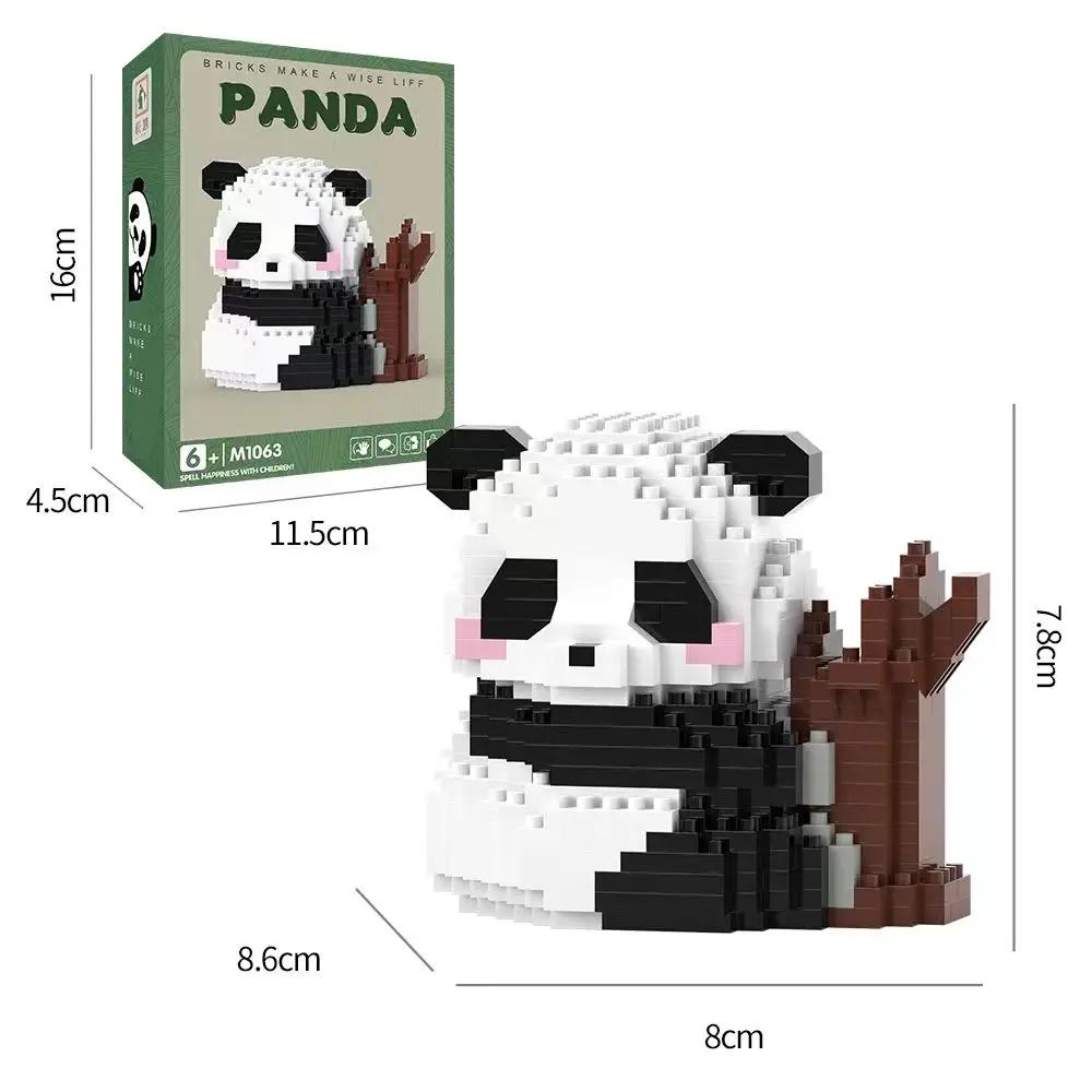 Panda Lovers Creative Micro Building Blocks 3D Mini Model Kit Moc Diy Gift Christmas Decor Children Toys