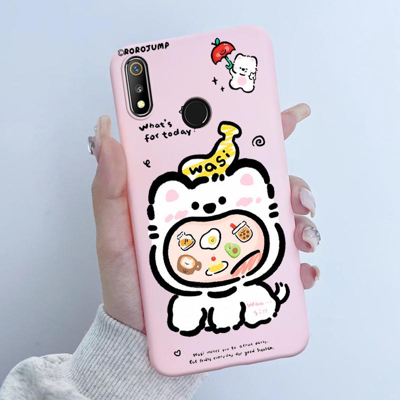 For Realme 3 3i 3Pro Phone Case Butterfly Flower Girl Design Soft Silicone TPU Back Housing for Oppo Realme 3 Realme3 Pro Covers
