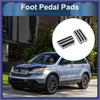 2 Pcs Foot Accelerator Pedal Covers for Honda CRV 17-22 Silver Tone