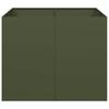Olive-Green Pot 100X100X80 Cm Steel