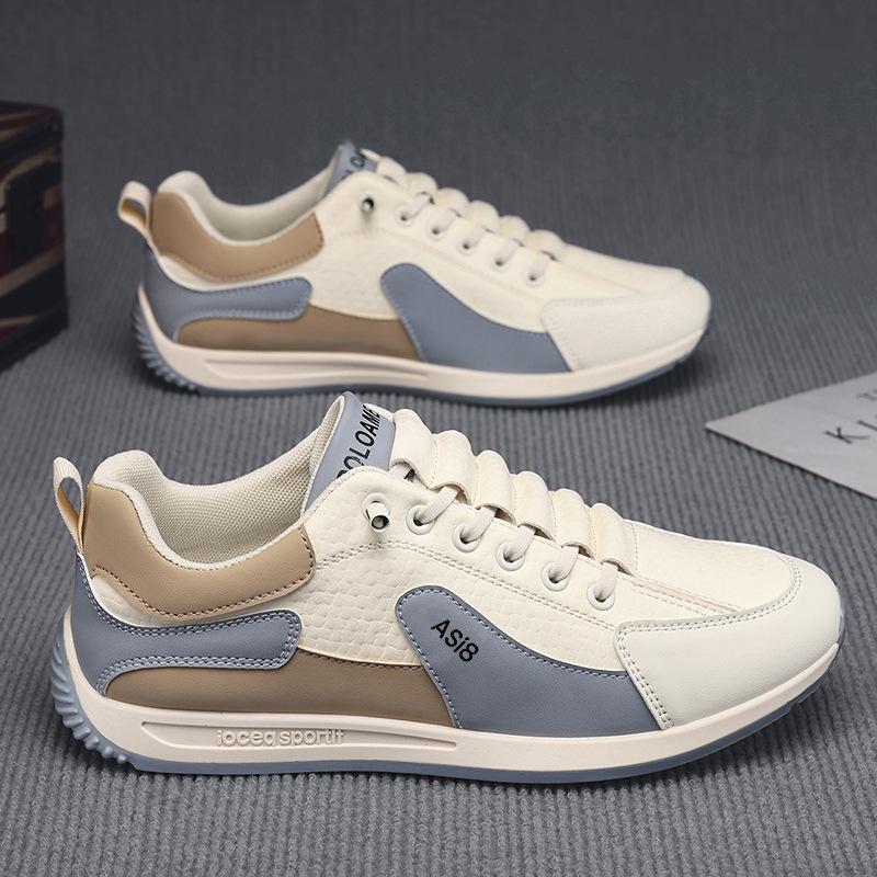 Fashion Men's Platform Sports Shoes Spring Autumn New Slip-on Fashion Anti-slip Running Shoes Soft Soled Wear-resistant Casual Sneakers