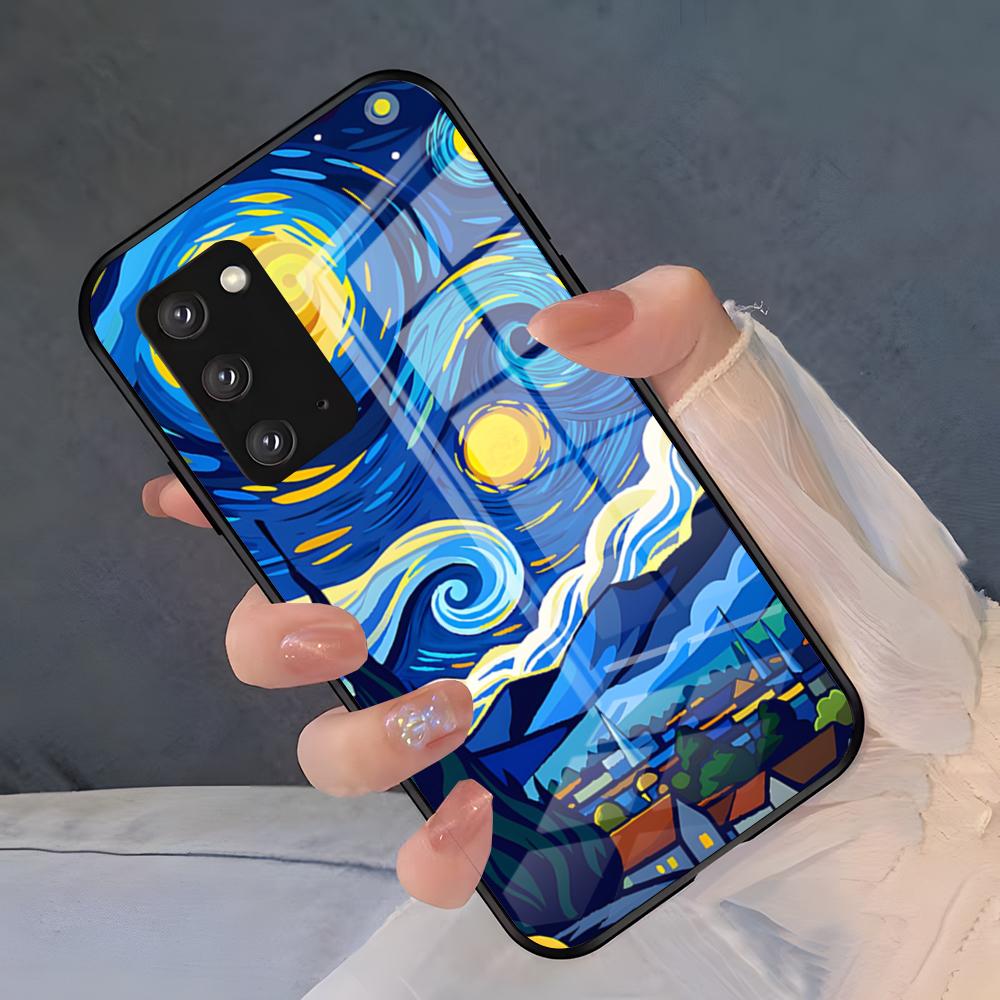 Van Gogh Oil Paintings Phone Case For Samsung S26 S25 Plus S20 S20 Plus S22 Ultra S23 FE S21 Plus S21 Ultra Glass Cover