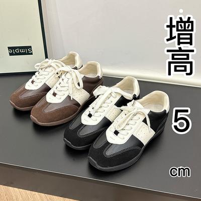Inner Height-increasing German Training Shoes Horse Hair New Spring and Autumn New Versatile Retro Breathable Casual Sports Forrest Gump Leather