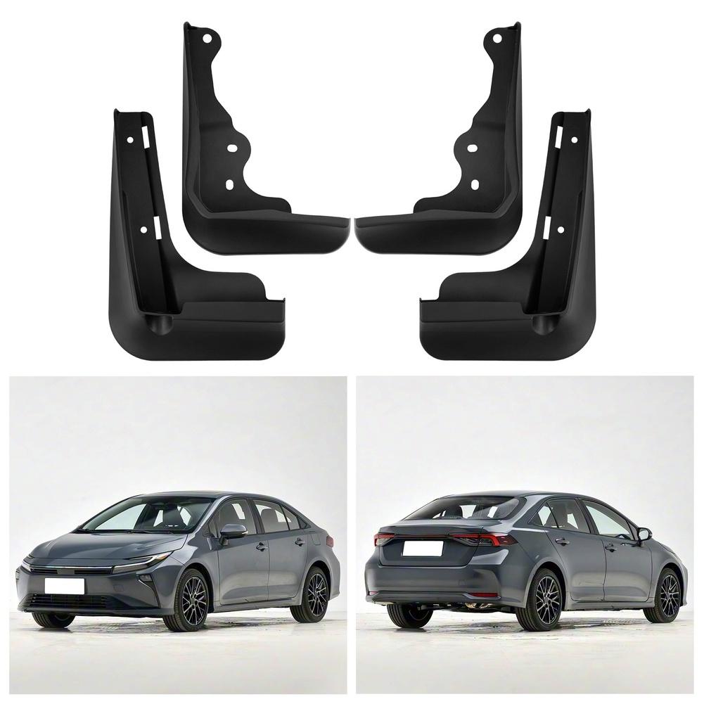 Front And Rear Mud Flaps Car Accessories Car Mud Guards Black Mud Flaps PP Plastic ABS Material Pre-drilled Holes