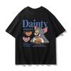 2026 Summer Comic Form Tom and Jerry Image 100 Cotton Printed Oversize Casual Tshirt Adult Children Parentchild Top Homewear