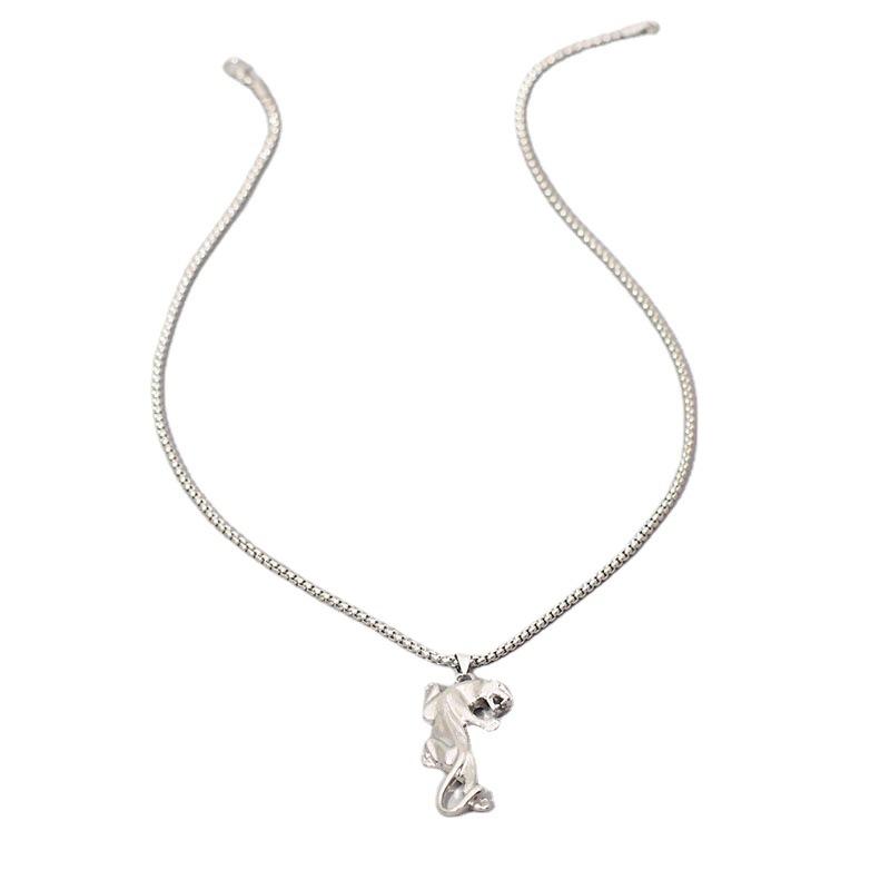 

JMXD-HJJ Haw Par кулон ожерелье хип-хоп модные мужские украшения могучий и властный гепард ожерелье