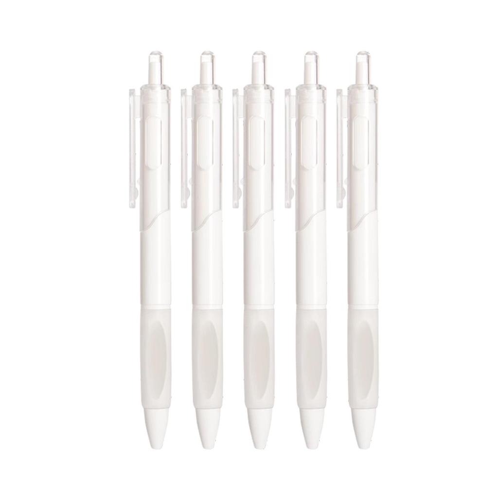 Smooth Quick-Dry 0.5mm Clickable Gel Pen – Black, ST Nib, Water-Based for Students