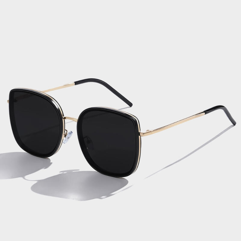 Neo Retro 3812SS Overfit Sunglasses BLACK