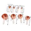 Stainless Steel Measuring Spoons Set Rose Gold Gold Baking Measuring Set  Dry Ingredients