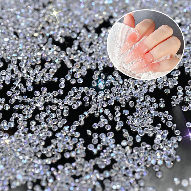 1,5 mm Klarer Kristall AB Gold 3D Flatback Stein Schmuck Edelsteine Nagelkunst Strass Dekorationen Schuhe und Tanz Dekor Maniküre