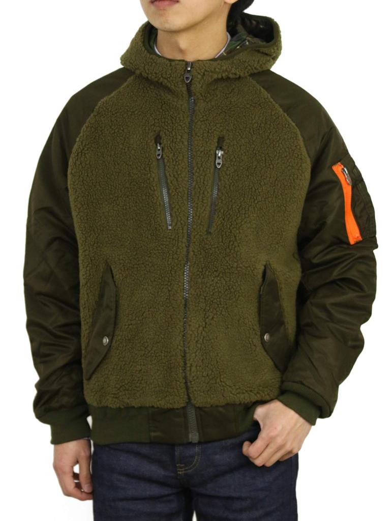 POLO RALPH LAUREN SPECIAL EDITION Pile Fleece Military Flight Jacket Parka Size GREENMU Men's 0101775, Small, [Used]