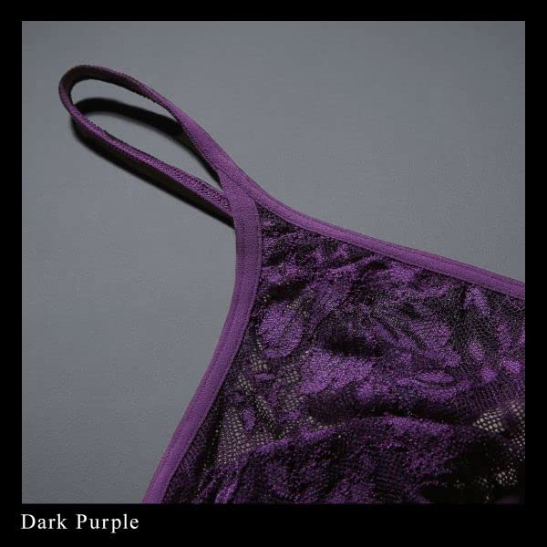 Himico Uomo LEONARDO Lace Bikini Sizes and LL Men's T-Back Pants, M, L, (001 Series) (DPU-Dark Purple, L)