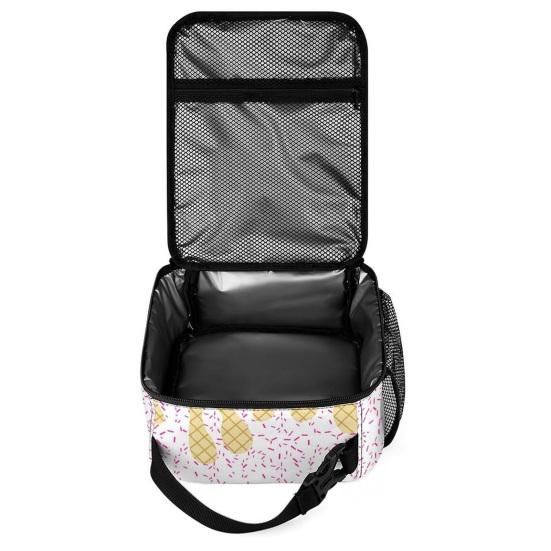 Izolační taška na oběd s vyztuženým uchem Velkokapacitní třívrstvý design Vodotěsná lehká nákupní taška