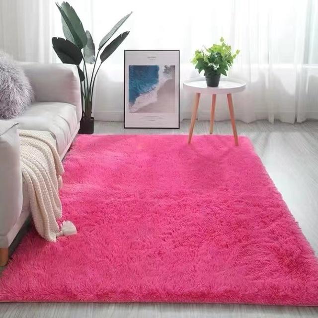 Water Absorption Carpet Rugs Rainbow Carpet Tie Dyeing Plush Soft Carpets For Living Room Anti -Slip Floor Mats Bedroom