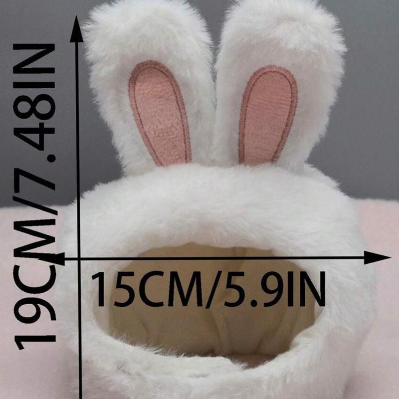 Pet Rabbit Ear Plush Hat Easter-Themed Bunny Ear Headband Funny Headdress for Cats Dogs Pets Photography Supplies Accessories