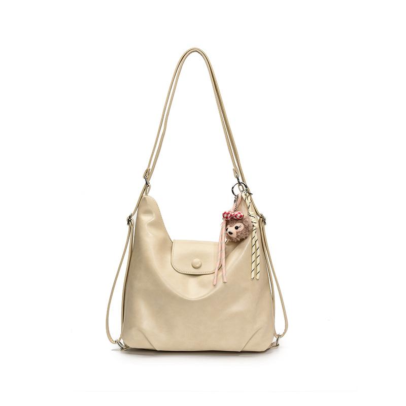 

Leisure commuting large-capacity bag women s new versatile backpack, one pack of three-back multi-purpose shoulder messenger bag Without pendant