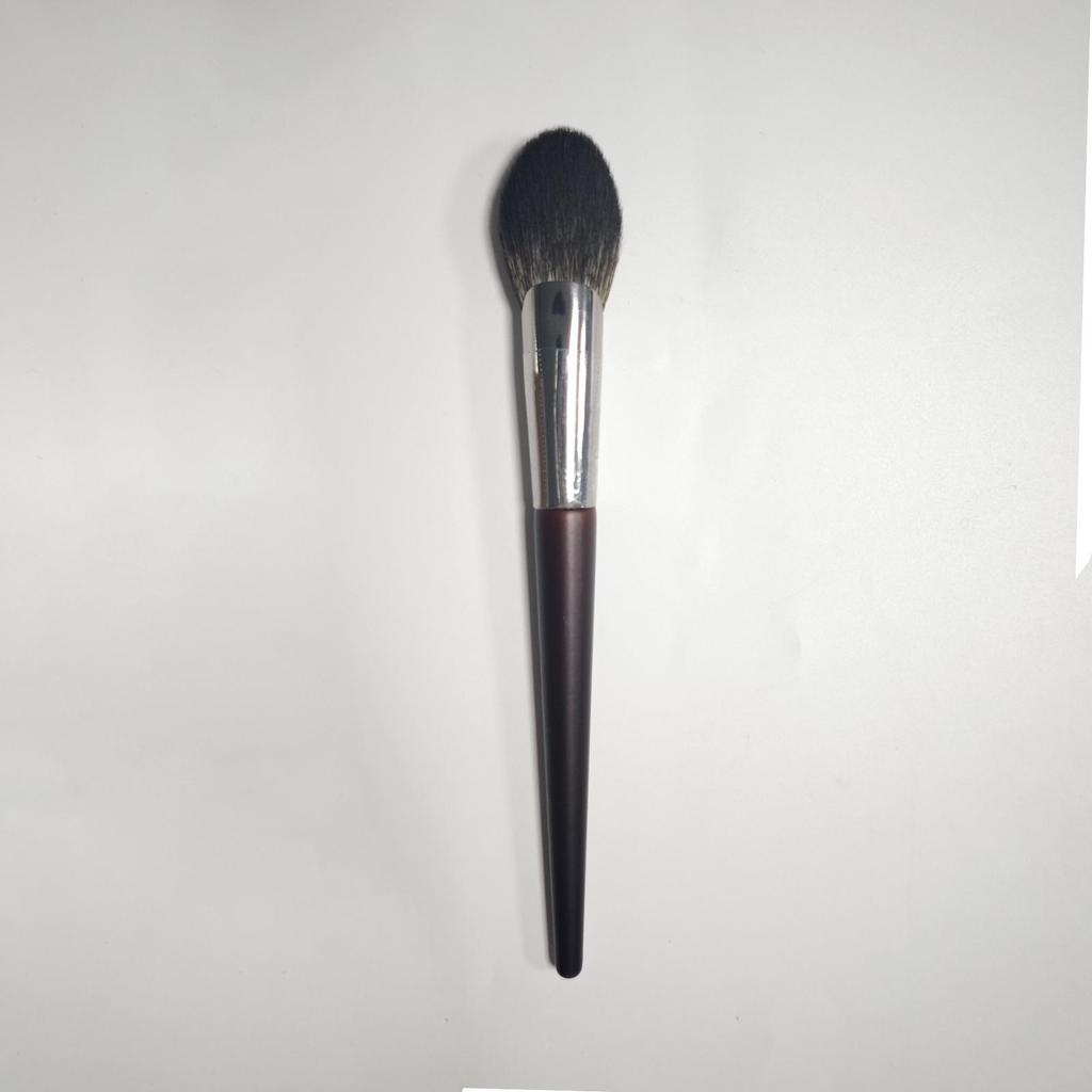High-End Rosewood Peach Heart Blush & Eyeshadow Brush with Synthetic Bristles