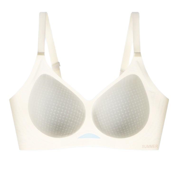 Women's Summer Ice Silk Push-Up Bra - Seamless, Breathable, Anti-Sagging Support