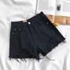 Women Summer Fashion Sexy Denim Shorts High Waist Ripped Loose Wide Leg Jean Short Pants