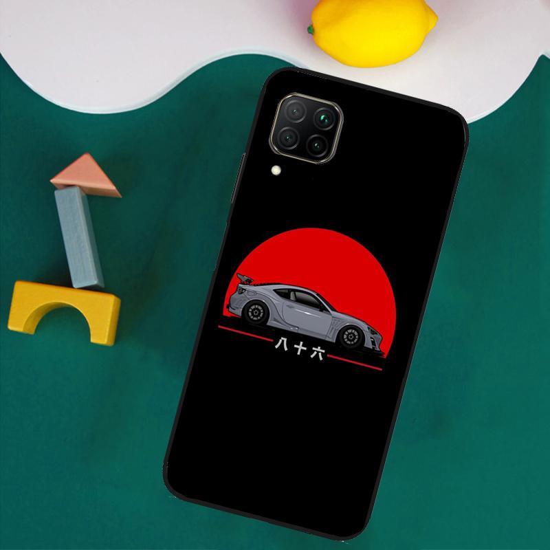 Japan JDM Car Case For Huawei P30 Pro P20 P40 Lite Nova 8i 3i 7i 11i 9 10 SE 5T Y60 Y61 Y70 Y90 Y91 Cover