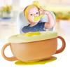 Toddler Suction Cup Bowls with Lids Prevent
