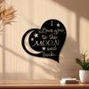 1pc Love Quote Wall Art Heart Shaped Metal Decor for Home Office Cafe Wall Sculpture Romantic Gift