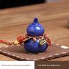 Mini Colorful Ceramic Gourd Lucky Home Decor Handmade Ornament for Prosperity