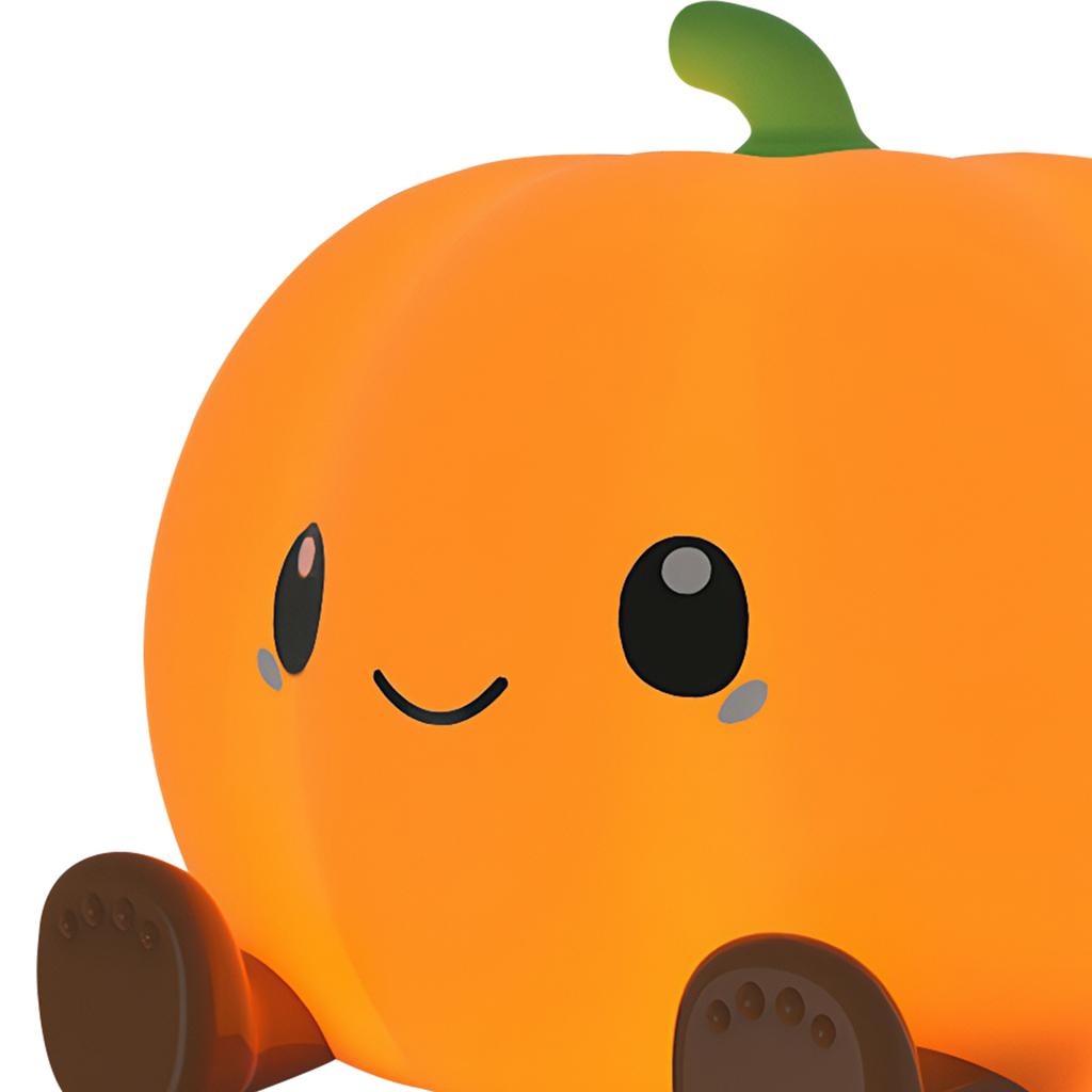 LED Pumpkin Night Light Timing Dimmable Nursery Nightlight Type-C Charging Cute Bedside Touch Lamp for Bedroom Living Room Decor