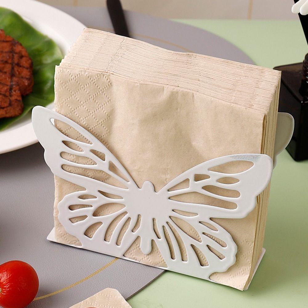 Iron Napkin Storage Vertical Design Napkin Organizer Paper Towel Holder  Restaurant