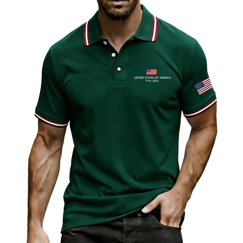 Men's Summer Print Short Sleeve Lapel Shirt Men's Casual Fashion Shirt