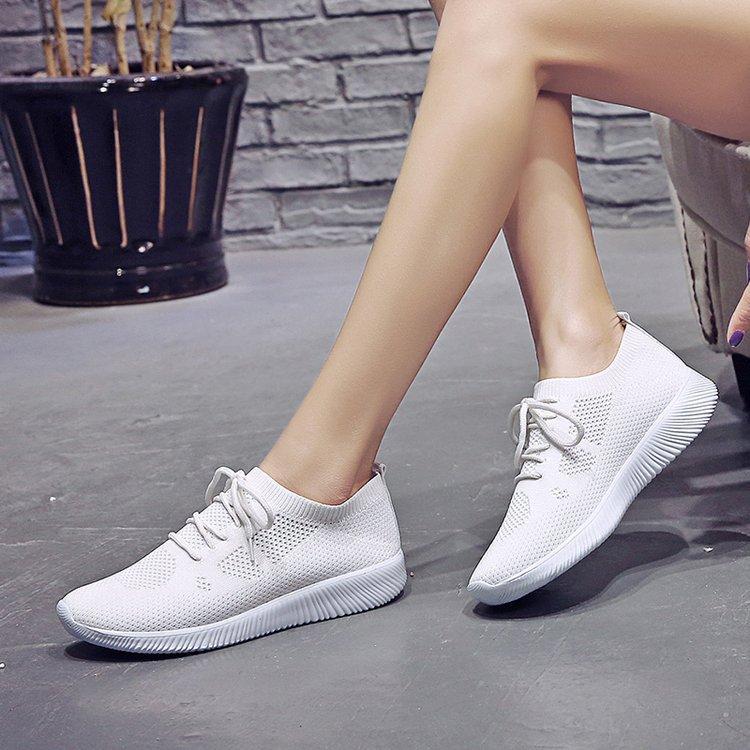 New Trendy Casual Sports Shoes. Mesh Shoes Rubber Muffin Sole Mid-heel (-c