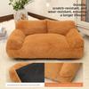 Pet Sofa Bed With Plush Bunny Fur For Small To Large Dogs Home Use