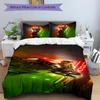 3Pcs Cyberpunk Future Warrior Bedding Set Soft Fabric Duvet Cover Pillowcases Home Xmas Halloween Gift 1 Duvet Cover 2 Pillowcase S1321
