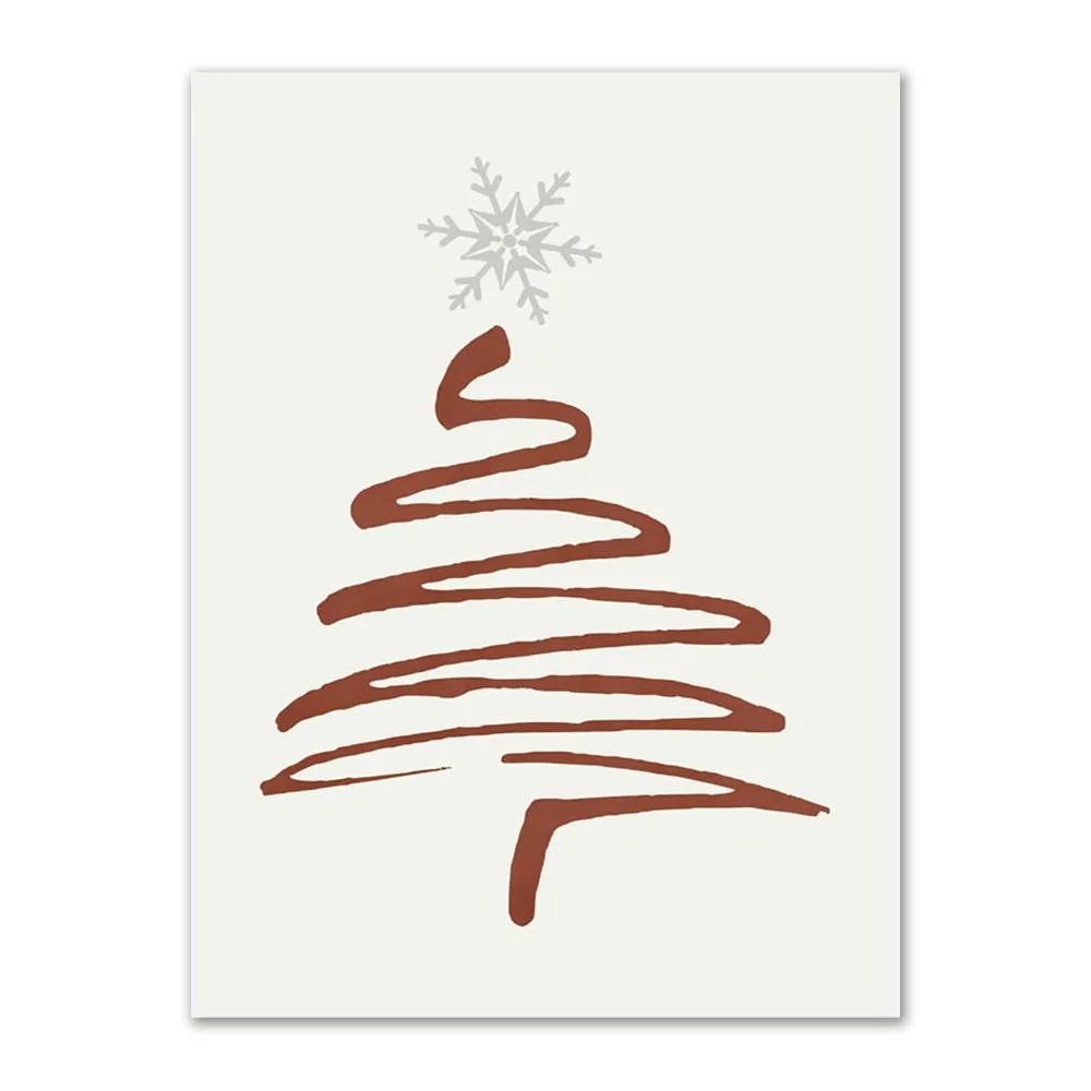 

Винтажные постеры и принты Рождественская елка настенное искусство Автомобиль Красный свет Картина на холсте Украшение Гостиная Настенные картины Главная 21x30cm No Framed