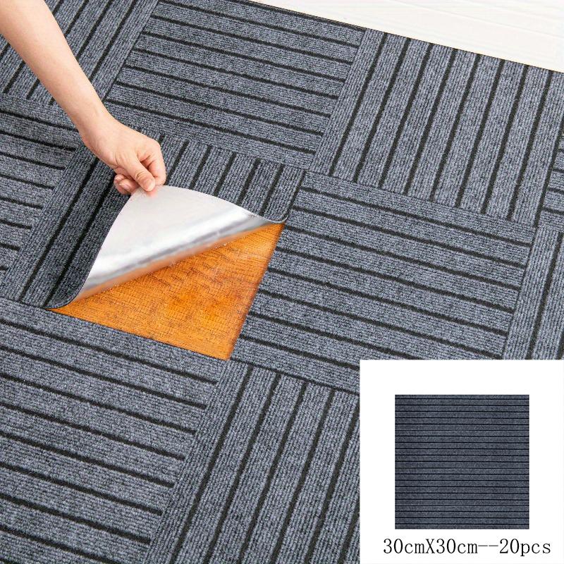 Bedroom Rug Bedroom and Living Room Easy To Maintain 30x30cm Splicing Block Self-adhesive Carpet With Water Absorption Home