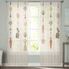 Easter Bunny Eggs Radish Tulle Curtains For Living Room Bedroom Voile Sheer Curtain Window Home Decor Drapes