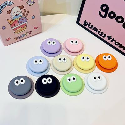 Dopamine Cartoon Eyes MagSafe Silicone Stand with Retractable Airbag