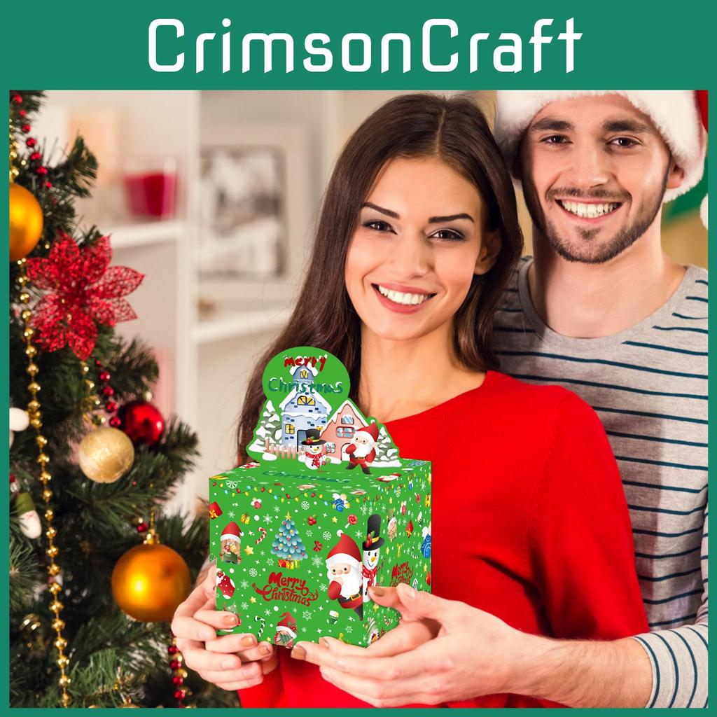 Holiday Party Decor Money Box With Christmas Tree Design For Gift Exchange And Celebration