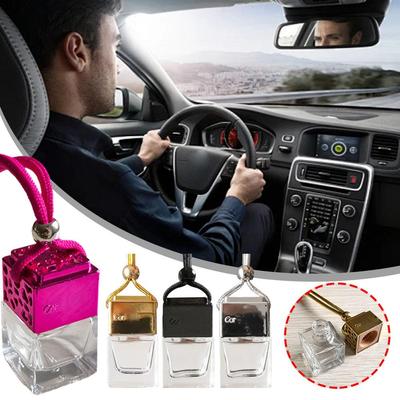 NEU High-End Auto Parfüm Hängeflaschen Aromatherapie Lufterfrischer Diffusor Duftflasche Lufterfrischer Ornament Anhänger Nachfüllbar E0Y8