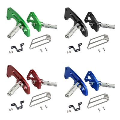 2x Repose-pieds Arrière pour Passager de Moto Repose-pieds Remplace Composant Réparation Installation Facile Repose-pieds Pliables pour Klx230