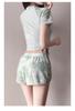 Dopamine Women's Slimming Two-Piece Sports Swimsuit - Tummy Concealing Boxer, Plus Size, Ideal for Students & Hot Springs