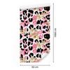 Pink glitter leather wallpaper powder pink and black 50x1000