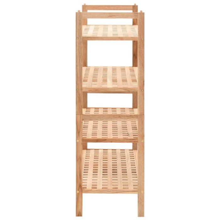 VidaXL Shoe Rack Solid Walnut Wood 69 X 26 X 81 Cm 247103