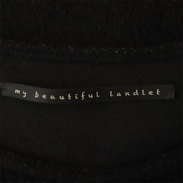 my beautiful land let made in Japan Long sleeve sweater 1 black knit Men's Used