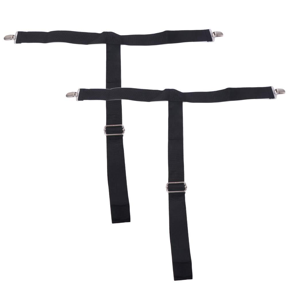 2Pcs Set Black Pants Wearing Assist Clip Adjustable Trouser Pulling Helper Pregnant Women