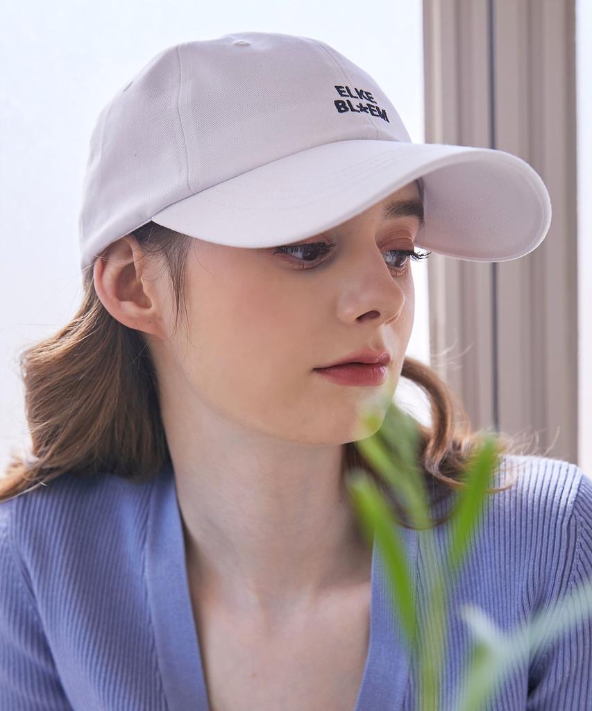 Elkebeullum Logo Basic White Ball Cap